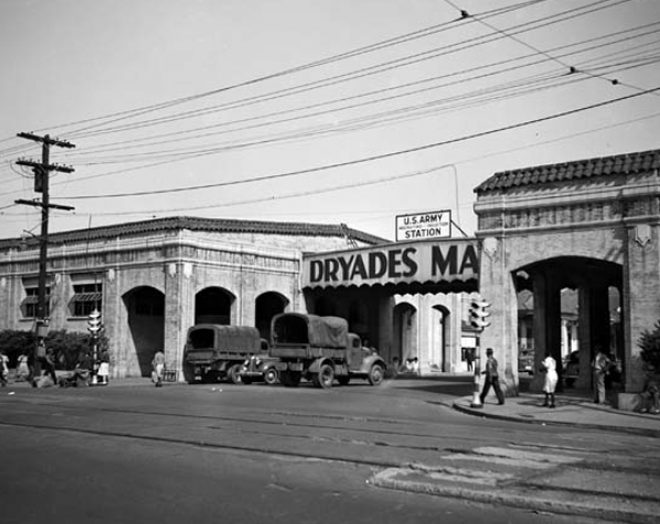 The historic Dryades Market buildings, which are now the Peoples Health New Orleans Jazz Market and the Southern Food and Beverage Museum.